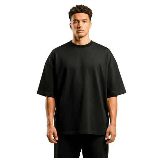 IOAM® Blanks TECH TEE OVERSIZE NEGRO