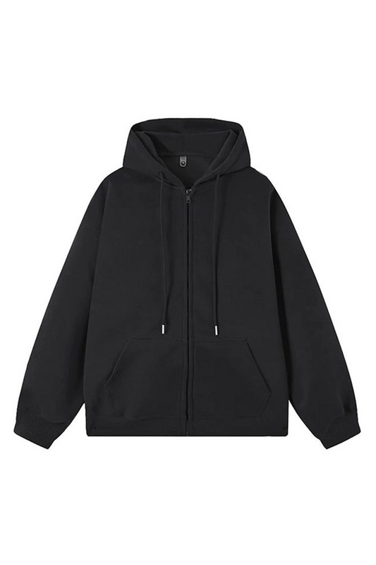 ZIPPER WASHED BLACK